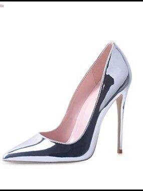 Women Pointed Toe Stiletto High Heel Pumps 12cm Party Wedding Shoes